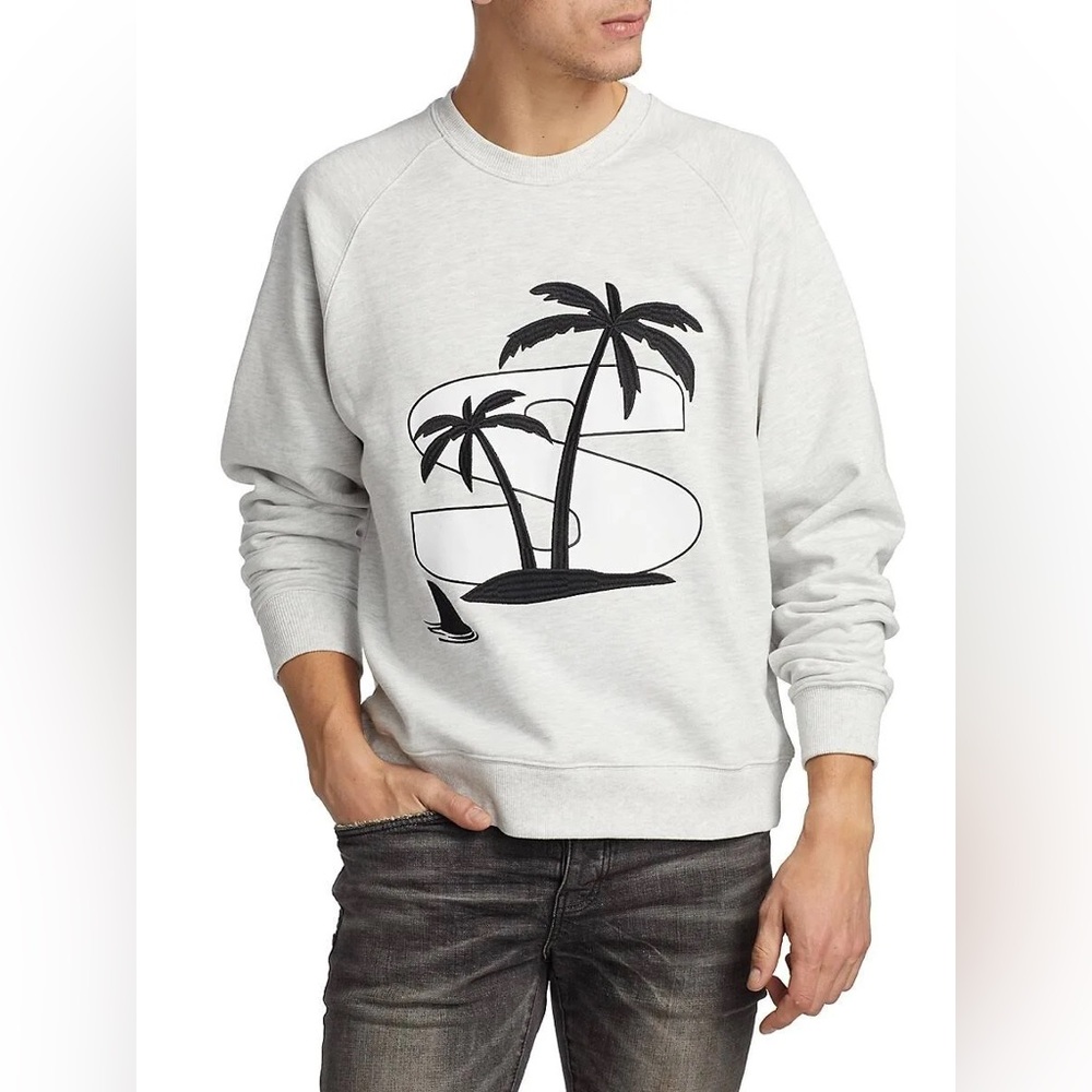 Mid Century Modern Retro Island Logo Sweatshirt
